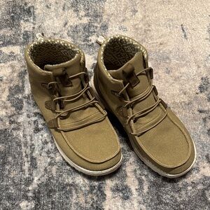 Hey Dude Olive High-Top Sneakers